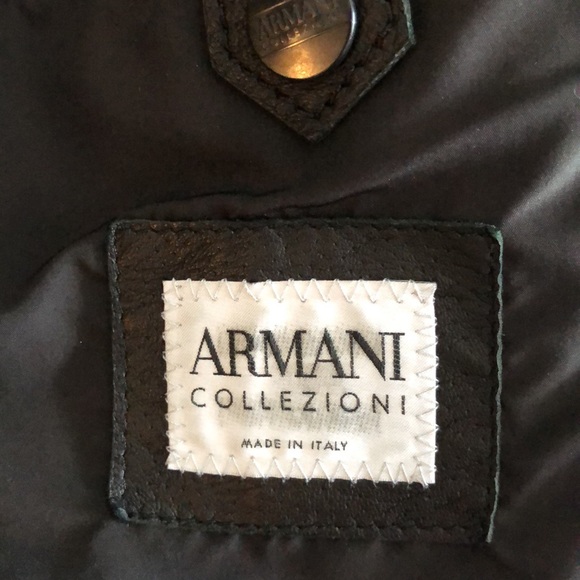 Armani leather jacket. - Picture 4 of 5